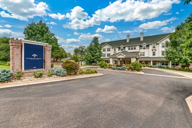 Exterior with sign